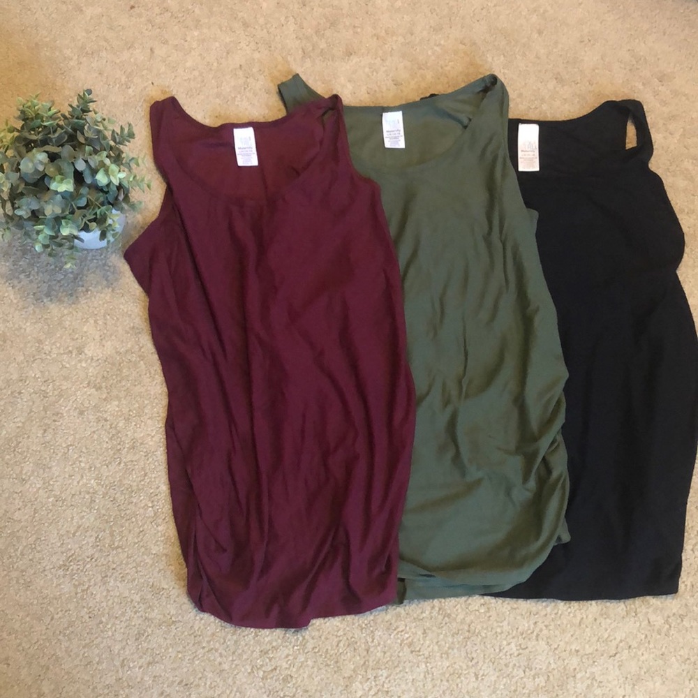 TIME AND TRU MATERNITY Tank Top Bundle of 3